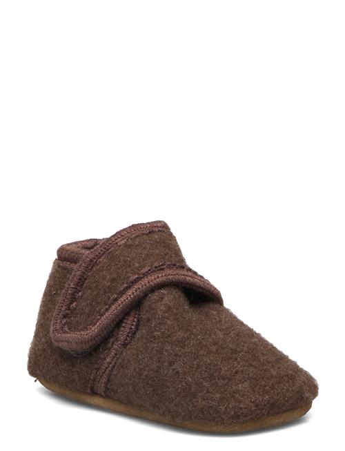 Melton Classic Wool Slippers Melton Brown