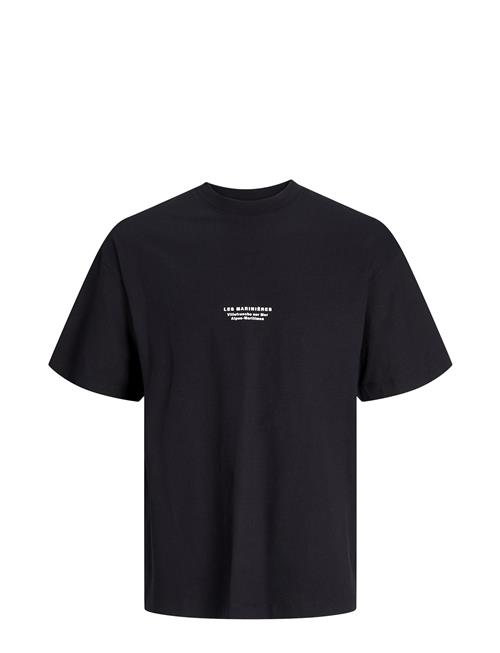 Se Jack & Jones Jorvalencia Back Tee Ss Crew Neck Jack & J S Black ved Booztlet