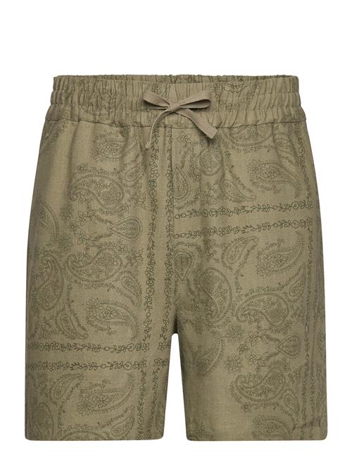 Les Deux Lesley Paisley Shorts Les Deux Green