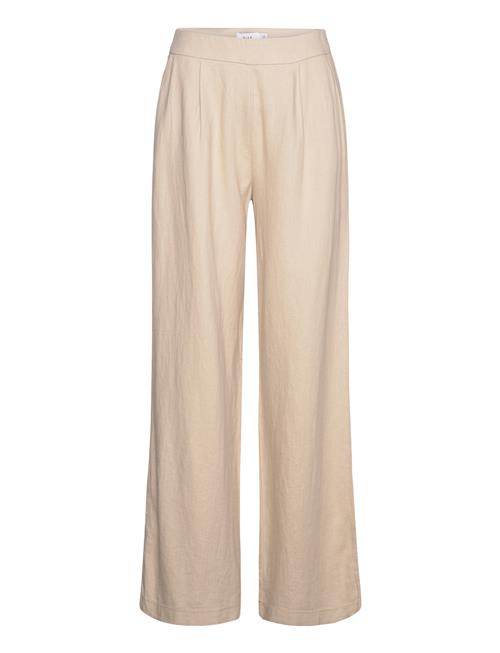 Vijolanda Hw Pleated Pants - Noos Vila Beige