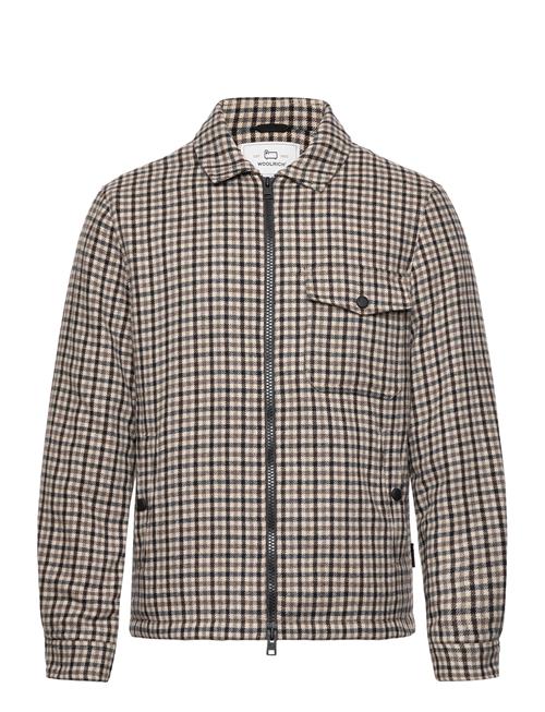 WOOLRICH Sherpa Timber Check Overshirt WOOLRICH Beige