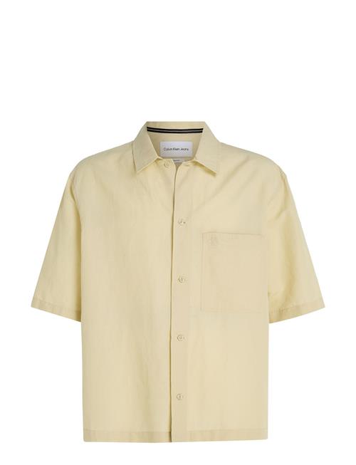 Calvin Klein Jeans Linen Ss Shirt Calvin Klein Jeans Beige