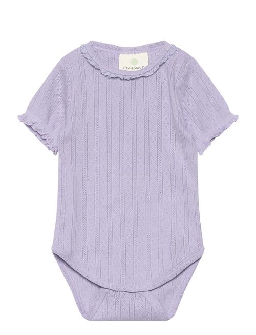 Body Ss Pointelle En Fant Purple