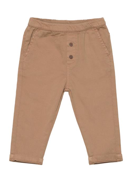 Se Minymo Pants Twill Minymo Brown ved Booztlet