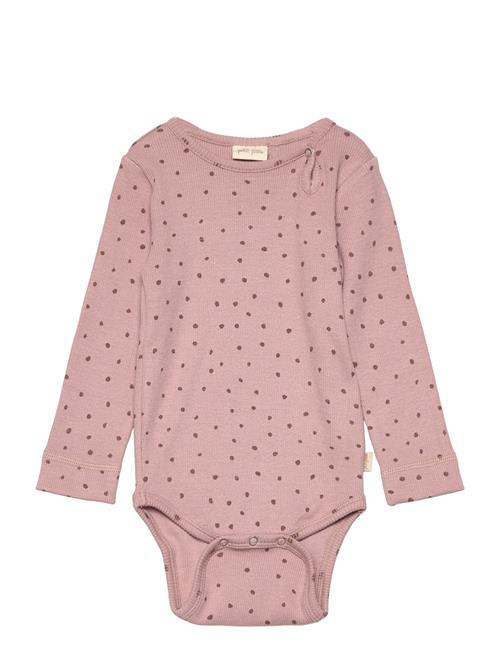 Petit Piao Body L/S Modal Dot Petit Piao Pink