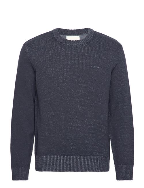 Se GANT Plated Two T D Cotton C-Neck GANT Navy ved Booztlet