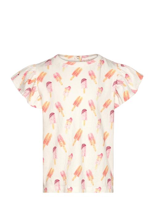 Minymo T-Shirt Ss Aop Minymo Cream