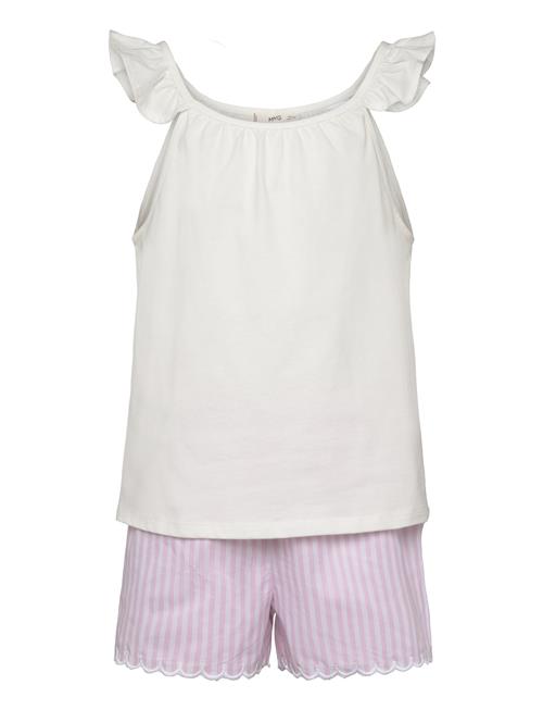 Striped Cotton Short Pyjamas Mango Patterned