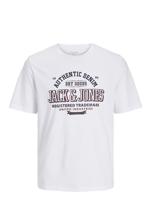 Se Jack & Jones Jjelogo Tee Ss O-Neck 2 Col Aw24 Sn Jack & J S White ved Booztlet