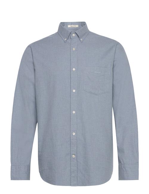 GANT Reg Flannel Melange Shirt GANT Blue