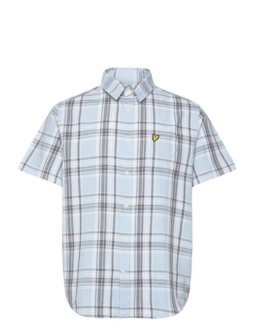 Linen Check Short Sleeve Shirt Lyle & Scott Blue