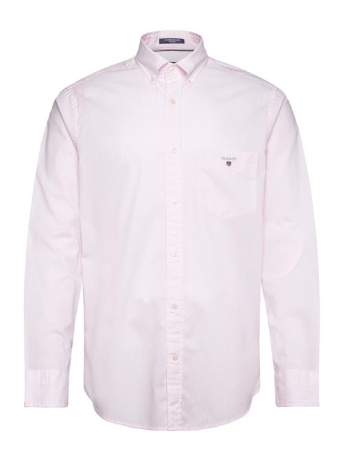 GANT Reg Poplin Stripe O.shield Shirt GANT Pink