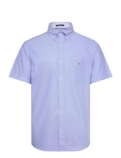 Reg Oxford O.shield Ss Shirt GANT Blue