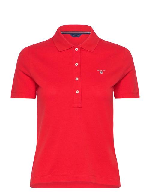 Emb Original Shield Pique Polo GANT Red