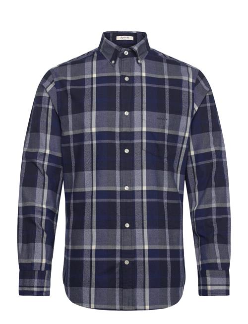 GANT Reg Jaspe Check Shirt GANT Navy