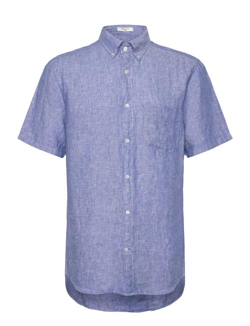 GANT Reg Linen Ss Shirt GANT Blue