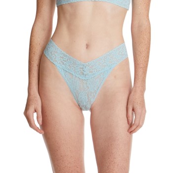 Hanky Panky Trusser 3P Original Rise Thong D1 Lyseblå nylon One Size Dame