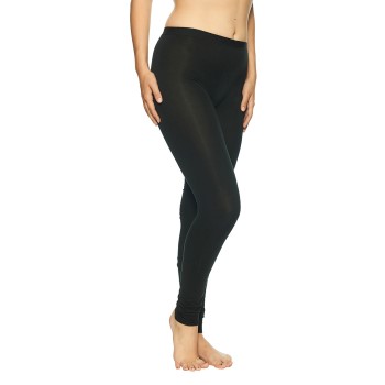 Lady Avenue Bamboo Long Leggings Sort Bambus Large Dame