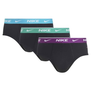 Nike 9P Cotton Stretch Briefs Sort bomuld Large Herre