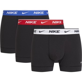 Nike 6P Everyday Essentials Cotton Stretch Trunk D1 Rød/Blå bomuld Large Herre