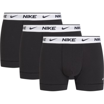 Nike 9P Everyday Essentials Cotton Stretch Trunk D1 Sort/Hvid bomuld X-Large Herre