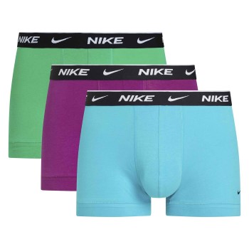 Nike 6P Everyday Essentials Cotton Stretch Trunk D1 Blå/Lila bomuld Medium Herre