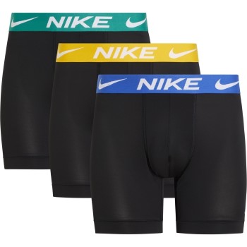 Nike 9P Everyday Essentials Micro Boxer Brief Sort/Blå polyester Large Herre