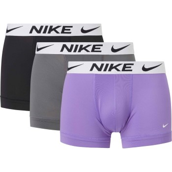 Nike 9P Everyday Essentials Micro Trunks D1 Violet/Sort polyester Large Herre