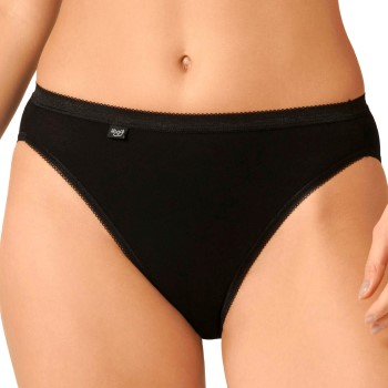 Sloggi Trusser 2P Basic Plus Tai Briefs Sort bomuld 46 Dame