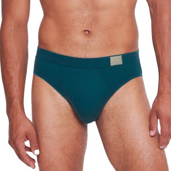 Sloggi 2P For Men GO Natural Brief Blå/Grå bomuld Medium Herre