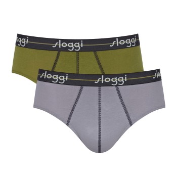 Sloggi 2P For Men Start Midi Grøn bomuld X-Large Herre