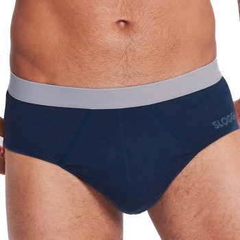 Sloggi 2P Men GO ABC 2 0 Briefs Marineblå bomuld Small Herre