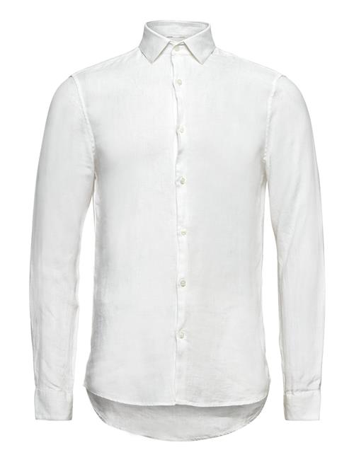 Calvin Klein Linen Solid Slim Shirt Calvin Klein White