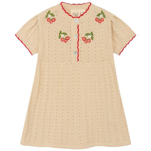 Flöss Faye Kjole Warm Cotton/Rouge | Beige | 80 cm