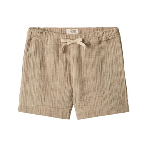 Se Wheat Atlasz Shorts Beige Stone | Beige | 104 cm ved Babyshop