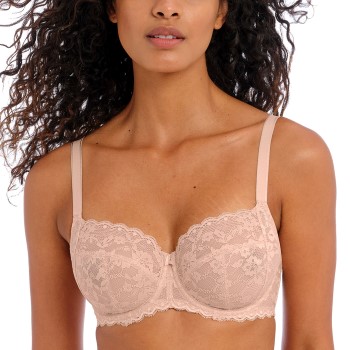 Se Freya Bh Offbeat Undewired Side Support Bra Beige G 80 Dame ved Timarco