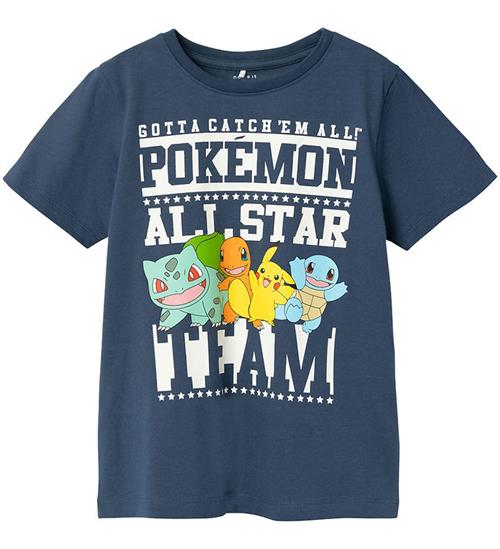 Name It Name It T-shirt - Noos - NkmJust Pokemon - Dark Denim