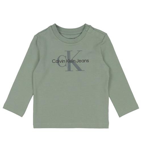 Calvin Klein Bluse - Monogram - Meteor Green