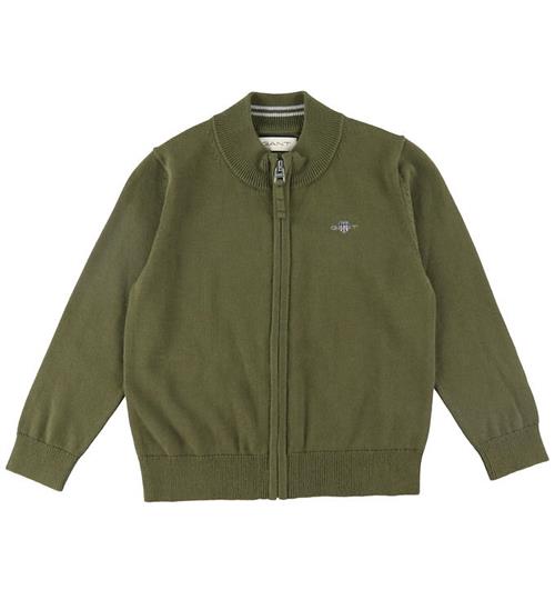 GANT GANT Cardigan - Strik - Shield - Juniper Green