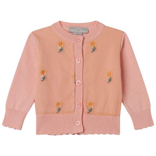 Stella McCartney Kids Broderet Babycardigan Lakserosa | Lyserød | 6 months