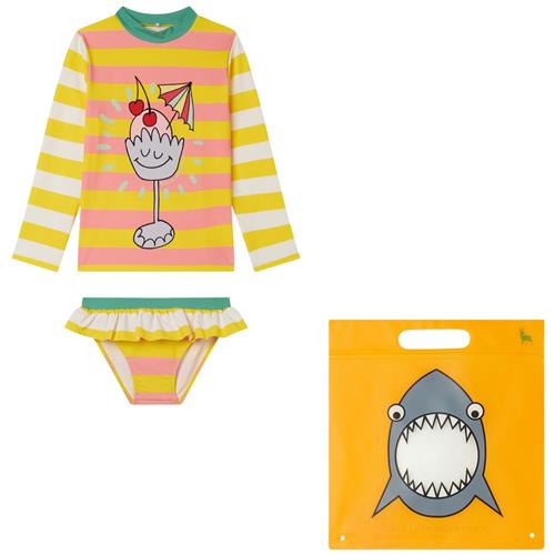 Stella McCartney Kids Stribet UV-sæt Orange | Gul | 2 years