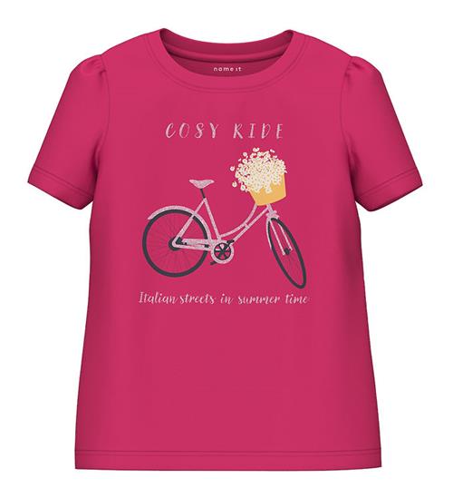 Se Name It Name It T-shirt - NmfKiami - Raspberry Sorbet ved KidsWorld