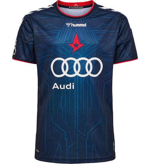 Hummel Hummel T-shirt - Astralis 21/22 Fifa Jersy - Marine/Sponsor