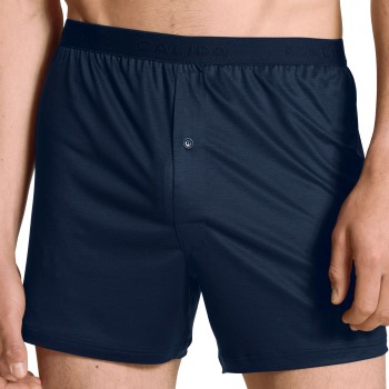 Calida I Love Nature Boxer Shorts Marineblå tencel Small Herre