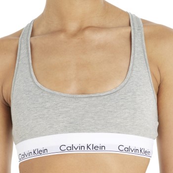 Calvin Klein Bh 2P Modern Cotton Bralette D1 Gråmelerad Medium Dame