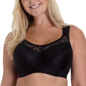 Se Miss Mary of Sweden Miss Mary Cotton Simplex Underwire Bra Bh Sort E 95 Dame ved Timarco