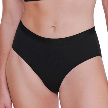 Sloggi Trusser 2P GO Casual Midi Briefs Sort bomuld Medium Dame