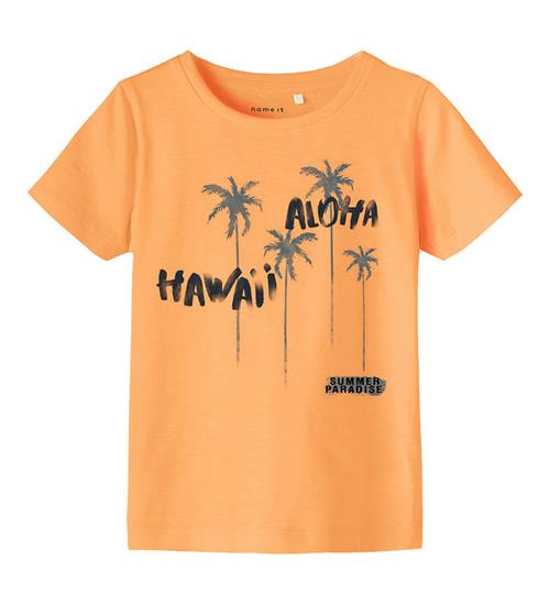 Se Name It Name It T-shirt - NmmPfrankie - Orange Pop ved KidsWorld