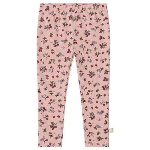 Buddy & Hope Kalle GOTS Mønstrete Leggings Wild Strawberry | Lyserød | 50/56 cm