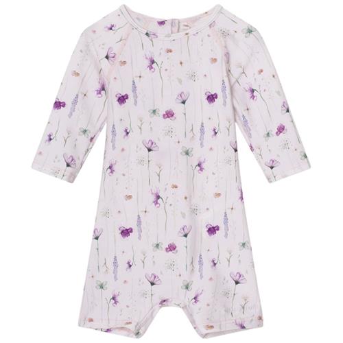 Se MINI A TURE Goldie Mønstret UV-dragt Floating Flowers | Lyserød | 110/116 cm ved Babyshop